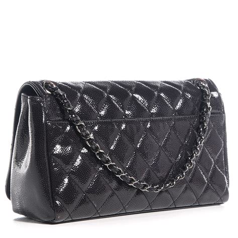 chanel black diamond shine tote|CHANEL Glazed Caviar Quilted Diamond Shine Small Tote Black .